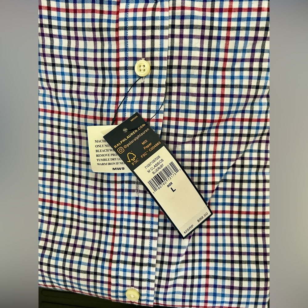 Polo Ralph Lauren
Men's Classic Fit Blue / Ruby -Size L - Picture 3 of 5